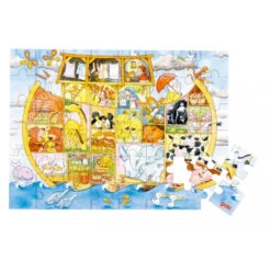 Puzzle En Bois Arche De Noé (48 Pièces)