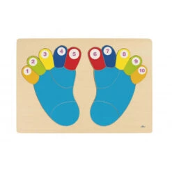 Puzzle En Bois : Les Orteils De Pied (16 Pièces)