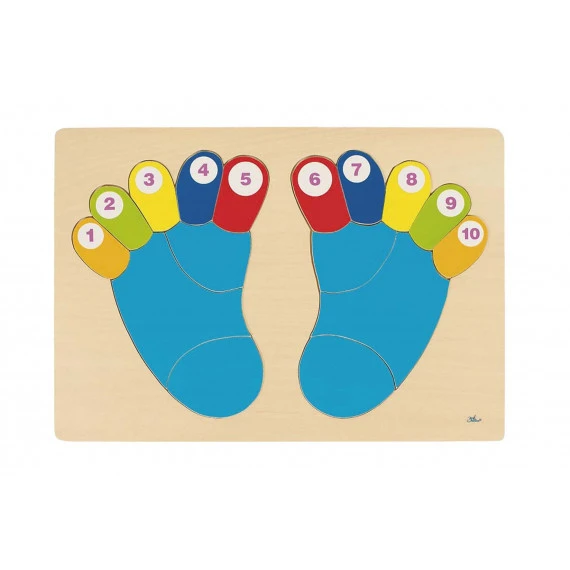 Puzzle En Bois : Les Orteils De Pied (16 Pièces) 1 Puzzle En Bois : Les Orteils De Pied (16 Pièces)