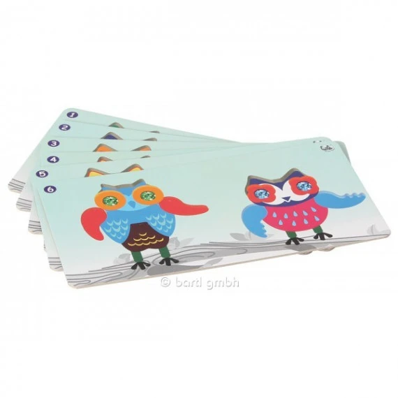 Puzzle Magnétique Vertical En Bois : Les Hiboux 5 Puzzle Magnétique Vertical En Bois : Les Hiboux – Image 5