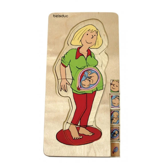 Puzzle Maman/Bébé En Bois 2 Puzzle Maman/Bébé En Bois – Image 2