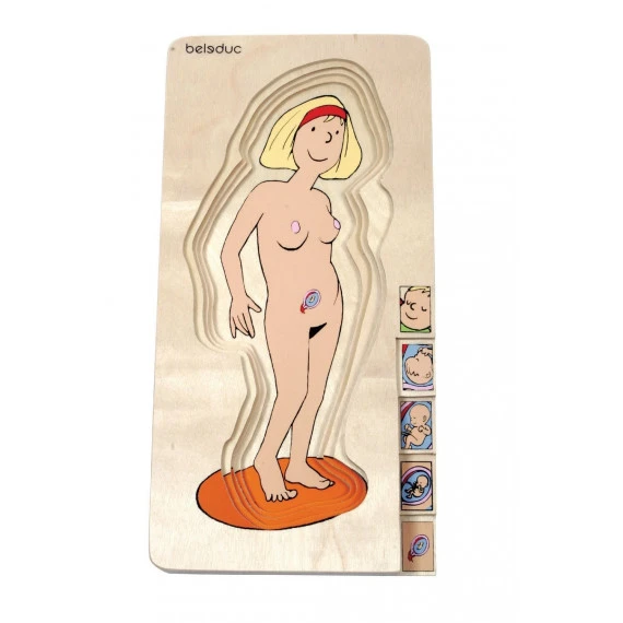 Puzzle Maman/Bébé En Bois 4 Puzzle Maman/Bébé En Bois – Image 4