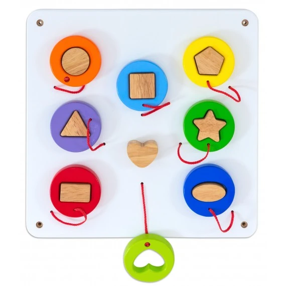 Set De 6 Jeux Muraux En Bois Blanc 5 Set De 6 Jeux Muraux En Bois Blanc – Image 5