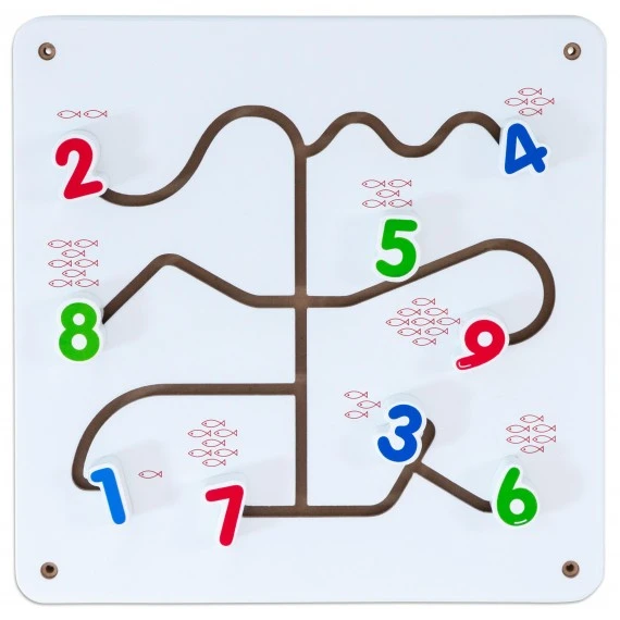 Set De 6 Jeux Muraux En Bois Blanc 7 Set De 6 Jeux Muraux En Bois Blanc – Image 7