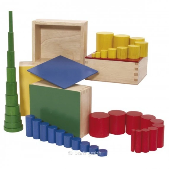 Set De Cylindres Colorés Montessori 1 Set De Cylindres Colorés Montessori