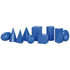 Solides Géométriques En Bois Bleu (10 Pcs) 5 Solides Géométriques En Bois Bleu (10 Pcs) -Jouer Apprendre Promos Magasin solides geometriques en bois bleu 2