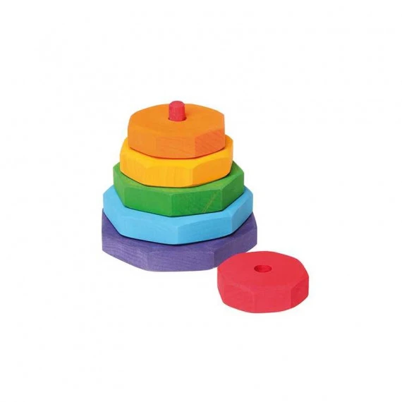 Tour à Empiler Angulaire Multicolore 2 Tour à Empiler Angulaire Multicolore – Image 2